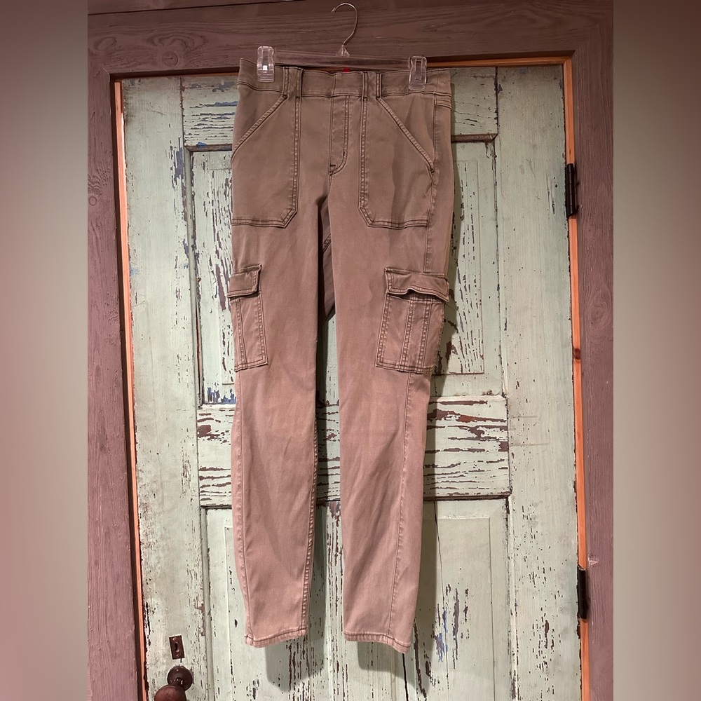 Spanx leggings olive green size Large GUC